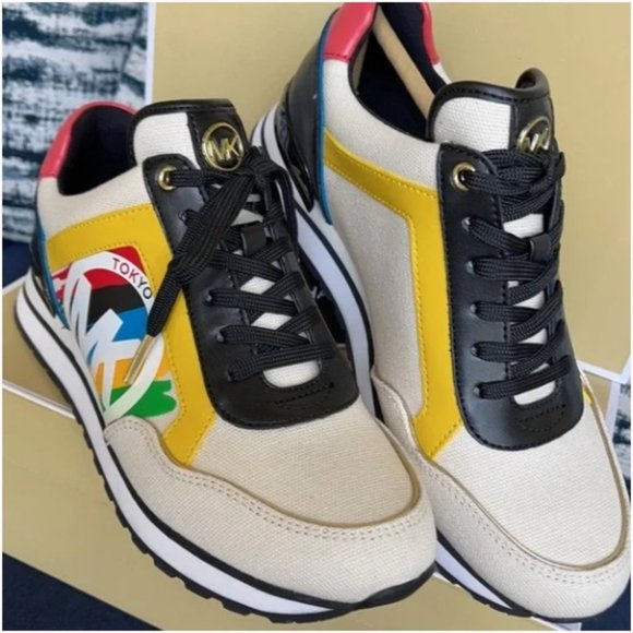 Michael Kors Maddy Trainer Heavy Canvas Cream Multi WMNS - Picture 9 of 16